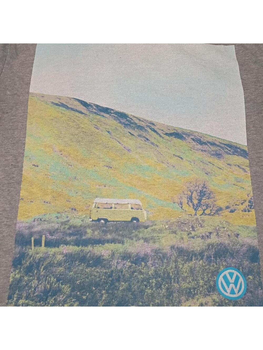 Volkswagen Men's Grey and Multi Tshirt